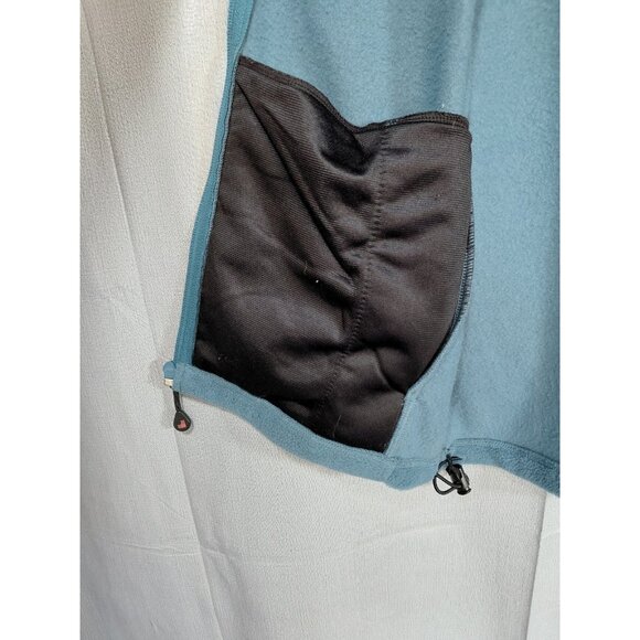 Woolrich Fleece Zip Front Vest Men's Med Gorpcore Outdoor Front Pockets Blue - Picture 8 of 13